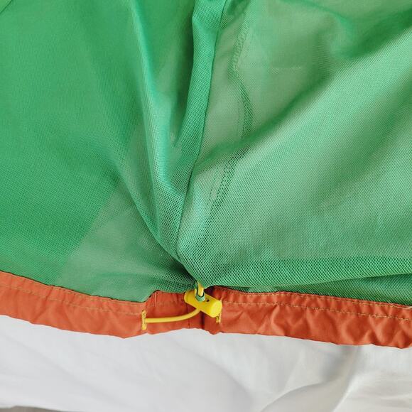 Rio 2016 Olympics Jacket Mens Medium Volunteer Hooded Windbreaker Zip Yellow 360 - Picture 12 of 16